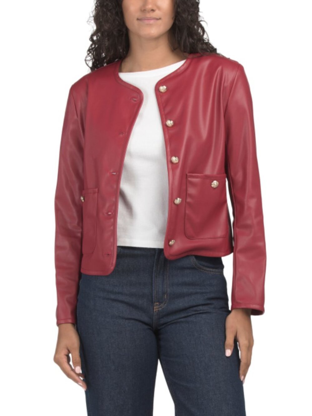 JUDE CONNALLY Made In Usa Faux Leather Hope Jacket